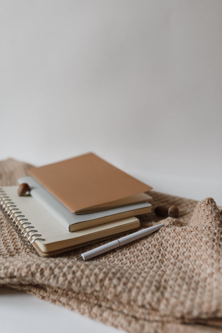 a notebooks and pen